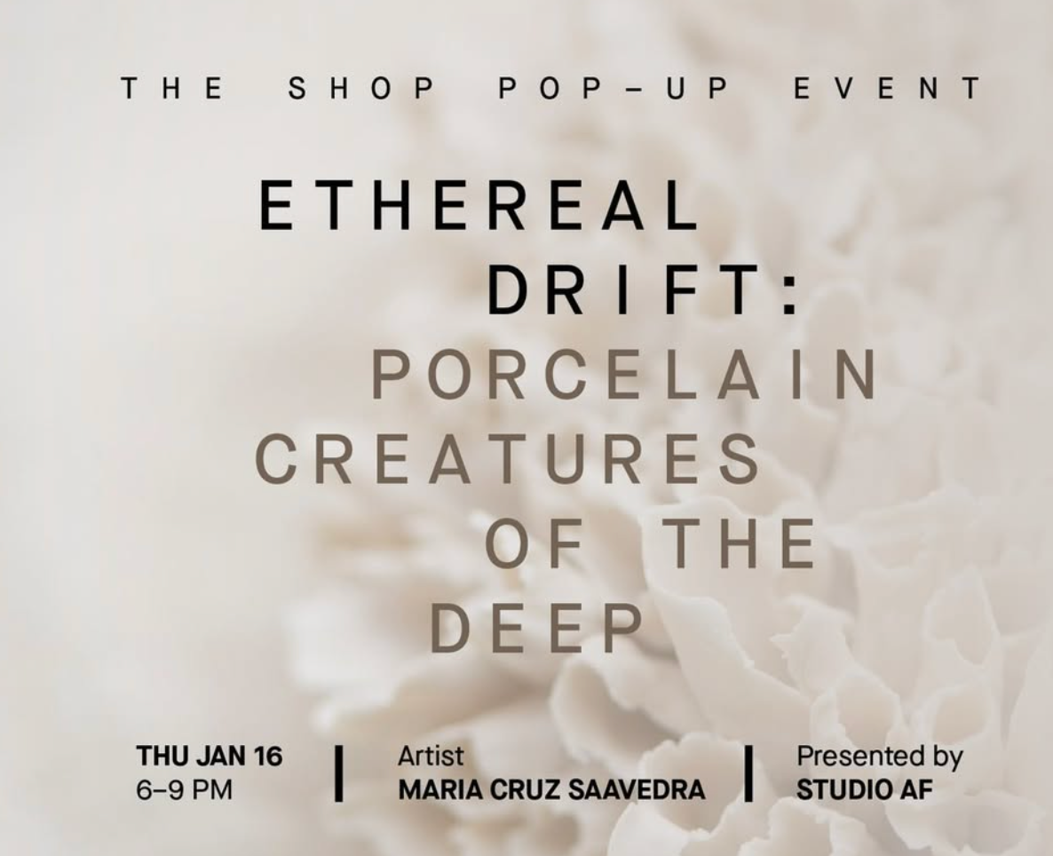 ethereal drift porcelain creatures of the deep pop up