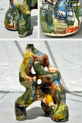 Abstract Vase with Gold